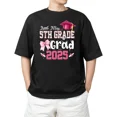 thumbnail image 1 of Little Miss 5th Grade Graduation Graduate Coquette Bow T-Shirt Adults S-4XL, 1 of 2