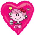 thumbnail image 1 of Little Miss Hug Heart Shaped Foil Mylar Balloon (1ct), 1 of 1
