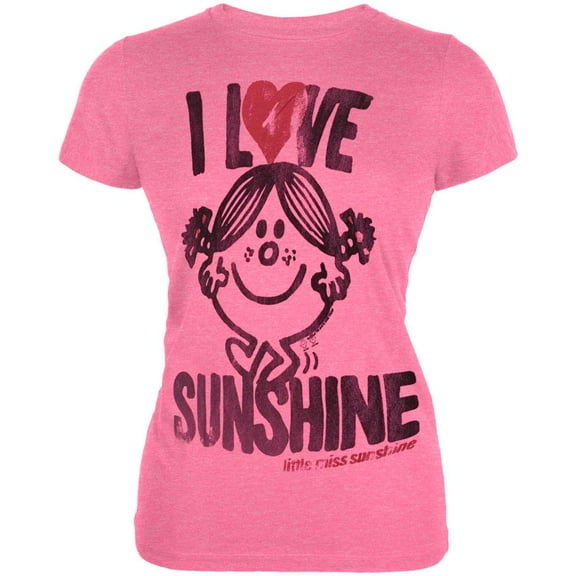Little Miss - I Love Sunshine Vintage Juniors T-Shirt - Small