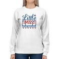 thumbnail image 1 of Little Miss Independent Sweatshirt Women -Image by Shutterstock, Female 4X-Large, 1 of 4