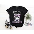 thumbnail image 1 of Little Miss Kindergarten Girls Back To School Shirt Daughter Teacher Tie Dye Kinder Messy Bun Sunglasses Gift T-Shirt, Kinder Students Kids,, 1 of 2