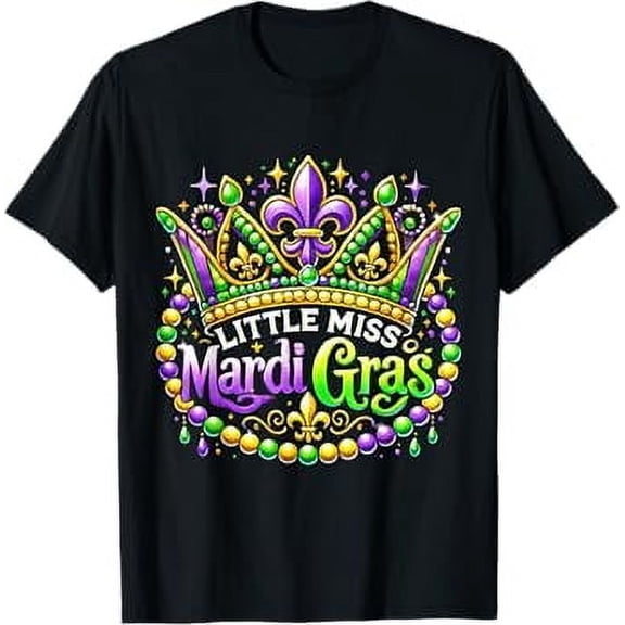 Little Miss Mardi Gras 2025 New Orleans Women’s Tee New Orleans Shirt, Mardi Gras Gifts, Let Good Times Roll