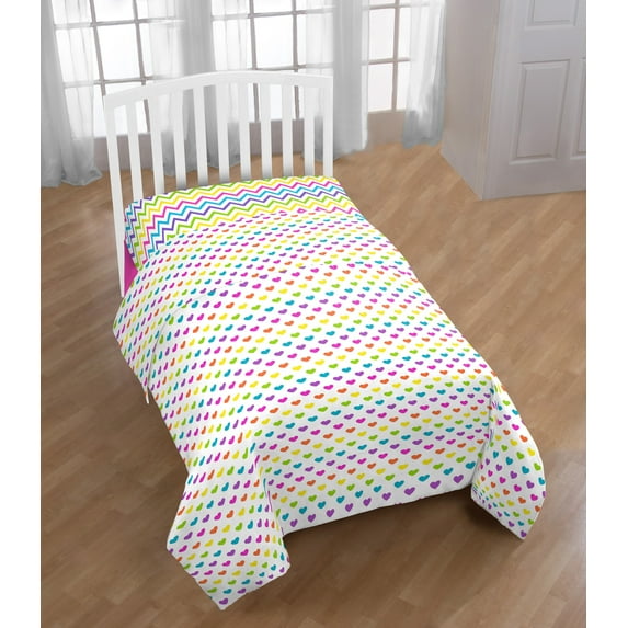 Little Miss Matched Vintage Stripes Kids 4-Piece Full Sheet Set, 100% Polyester