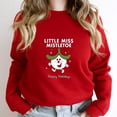 thumbnail image 1 of Little Miss Mistletoe Funny Xmas Cartoon Retro Children's Book Family Graphic SW7319 Unisex Sweatshirt, Up to Size 5XL, 1 of 2