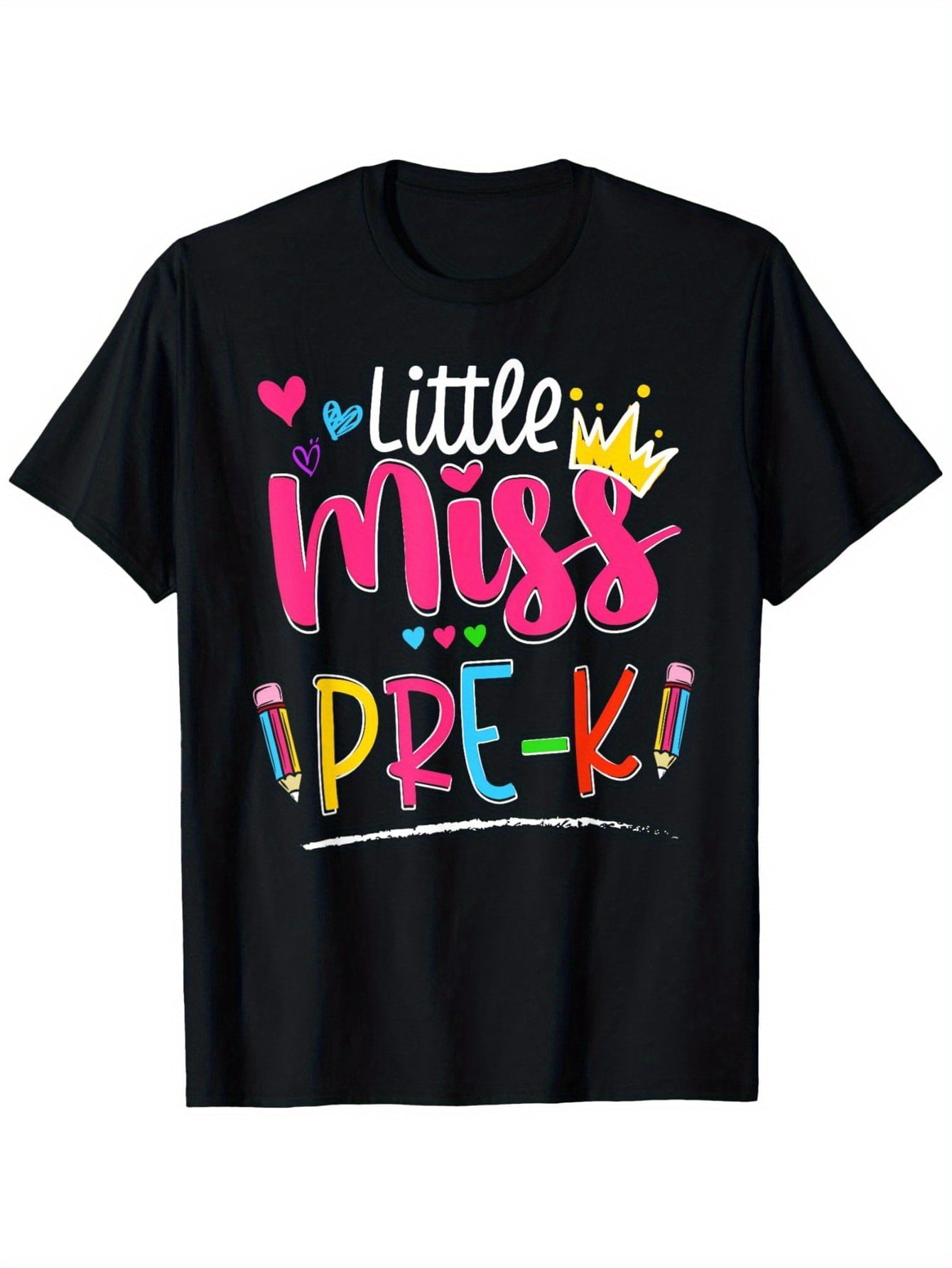 Little Miss Preschool Shirt Back To School Pre-K Girls T-Shirt, The ...