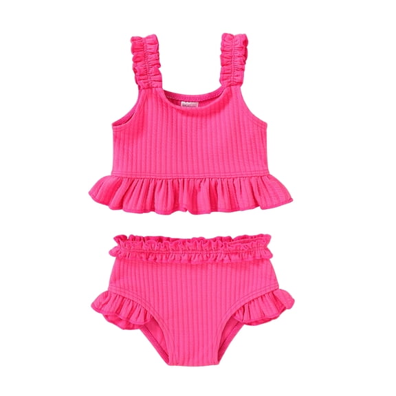 Little Miss Sassy Toddler Girl Swimsuit Baby Summer Vest Beach Tankini Swimwear Bathing Suit 2pcs Set for 12-18 Months