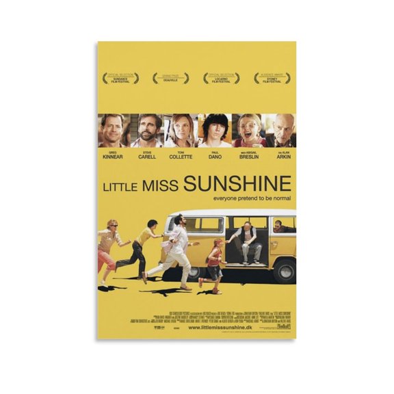 Little Miss Sunshine Movie Poster Canvas Wall Art Poster Decorative Bedroom Modern Home Print Picture Artworks Posters 12x18inch(30x45cm)