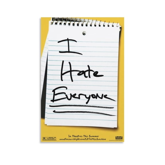 Little Miss Sunshine Movie Poster Wall Art Poster Gifts Bedroom Prints Home Decor Hanging Picture Canvas Painting Posters 16x24inch(40x60cm)