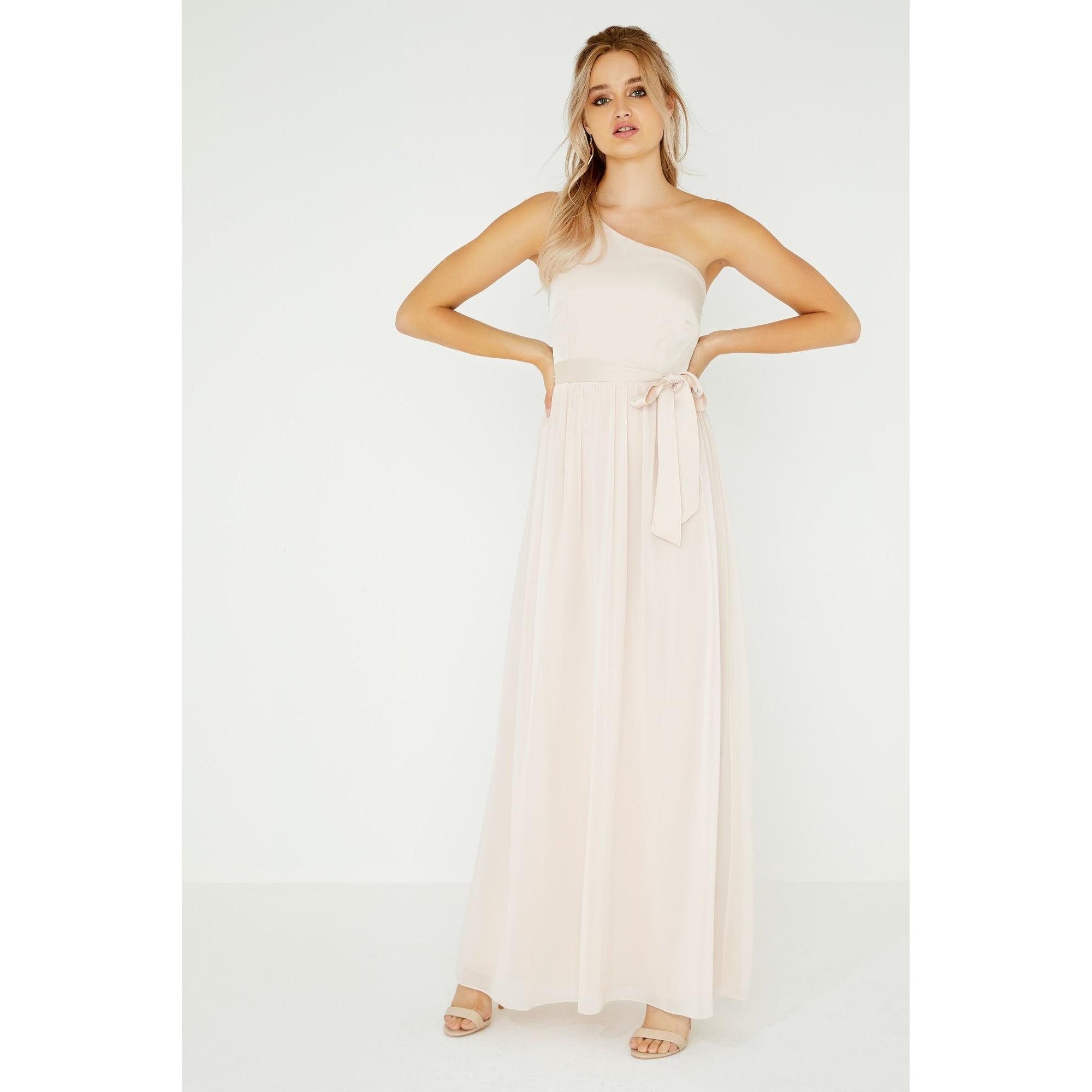 Little mistress one shoulder maxi cheap dress