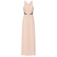 thumbnail image 1 of Little Mistress Womens Ruched Pleated Maxi Dress, 1 of 5