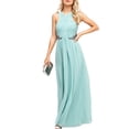 thumbnail image 1 of Little Mistress Womens Ruched Pleated Maxi Dress, 1 of 5