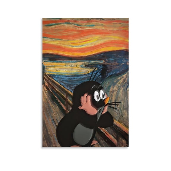 The Little Mole Krtek Children Classic Animation Art Poster 10 Canvas Wall Art Poster Decorative Bedroom Modern Home Print Picture Artworks Posters 12x18inch(30x45cm)