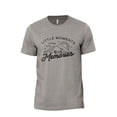 thumbnail image 1 of Little Moments, Big Memories Men's Modern Fit Fun Casual T-Shirt Printed Graphic Tee Military Gray X-Large, 1 of 3