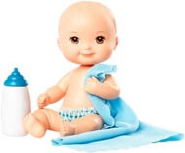 Little Mommy Mini Baby Nurture and Care Doll 3 - Blue Bottle - image 1 of 3