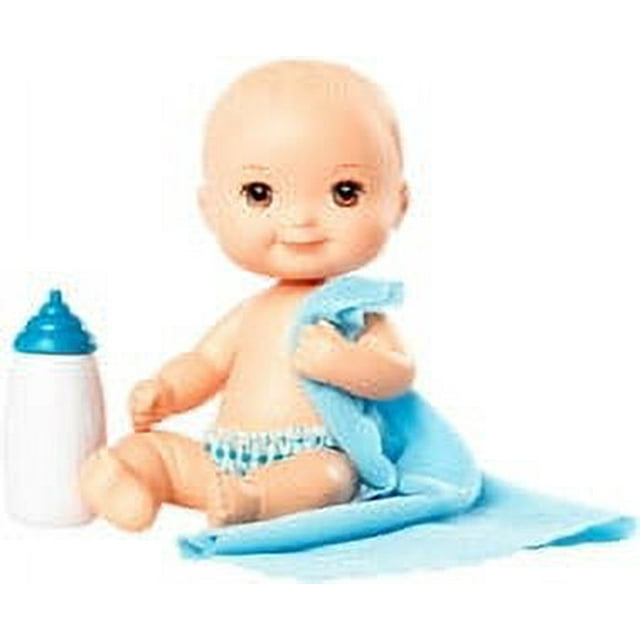 Little Mommy Mini Baby Nurture and Care Doll 3 - Blue Bottle