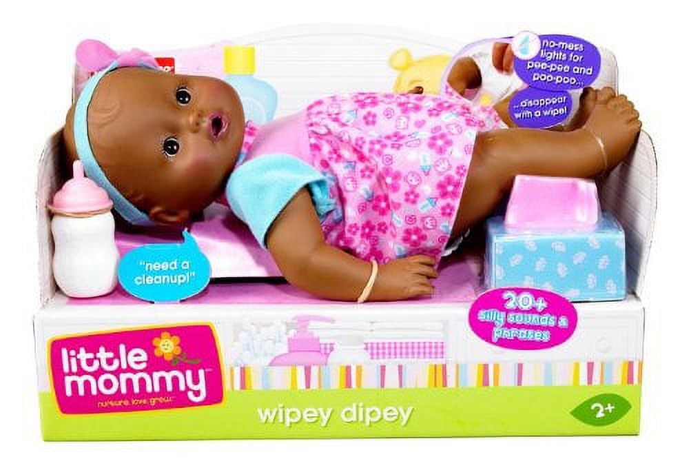 Little Mommy Wipey Dipey African American Doll, for Ages 2+