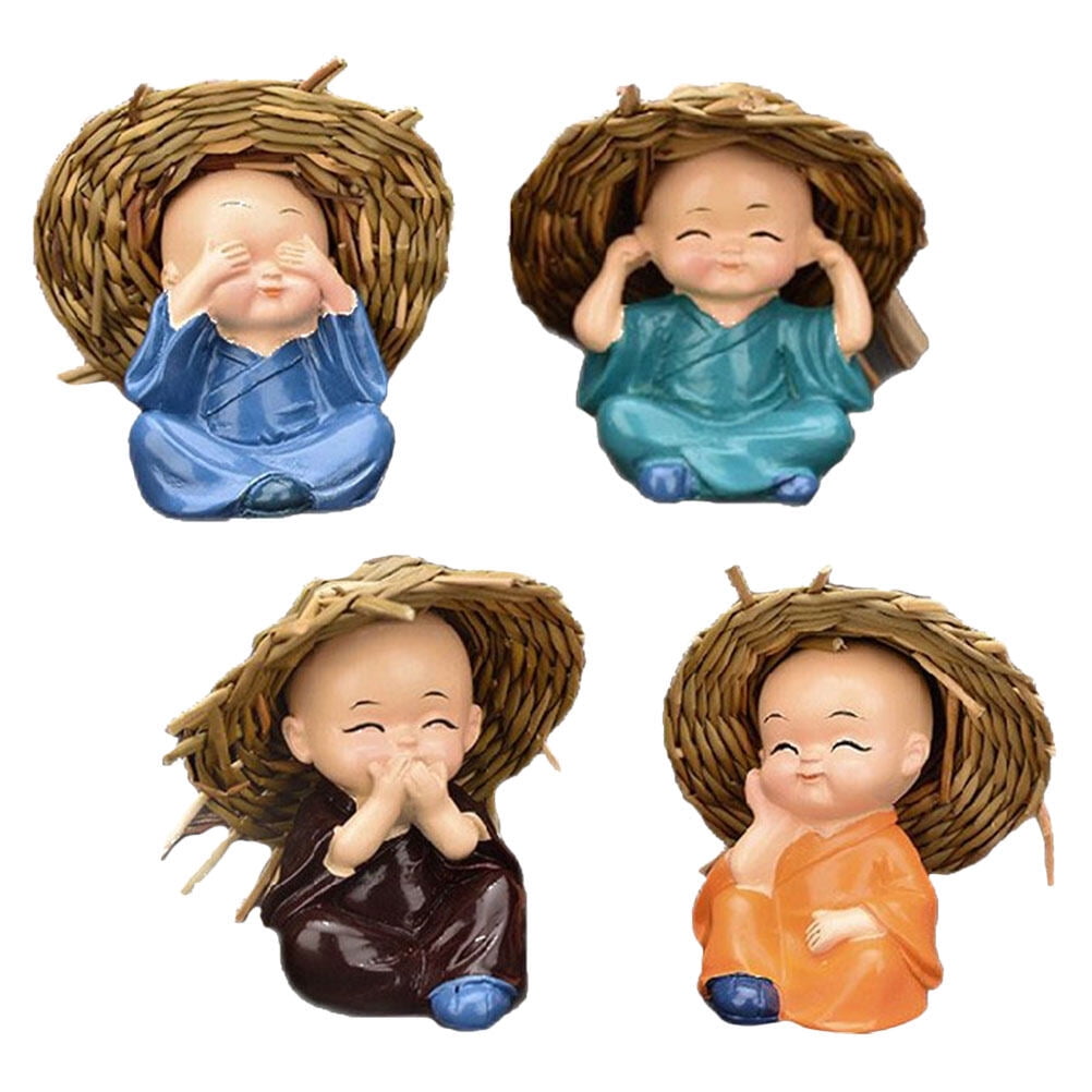 Little Monk Ornaments Decorative Figurines Modeling Crafts Cute Monks