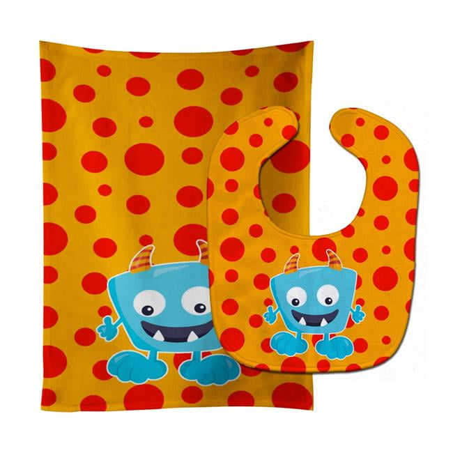Little Monster Aquadevil Baby Bib & Burp Cloth