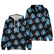 Little Monster Stitch 3D Printed Hoodies Cartoon Anime Men Women New Fashion Sweatshirts Pullover Streetwear Casual