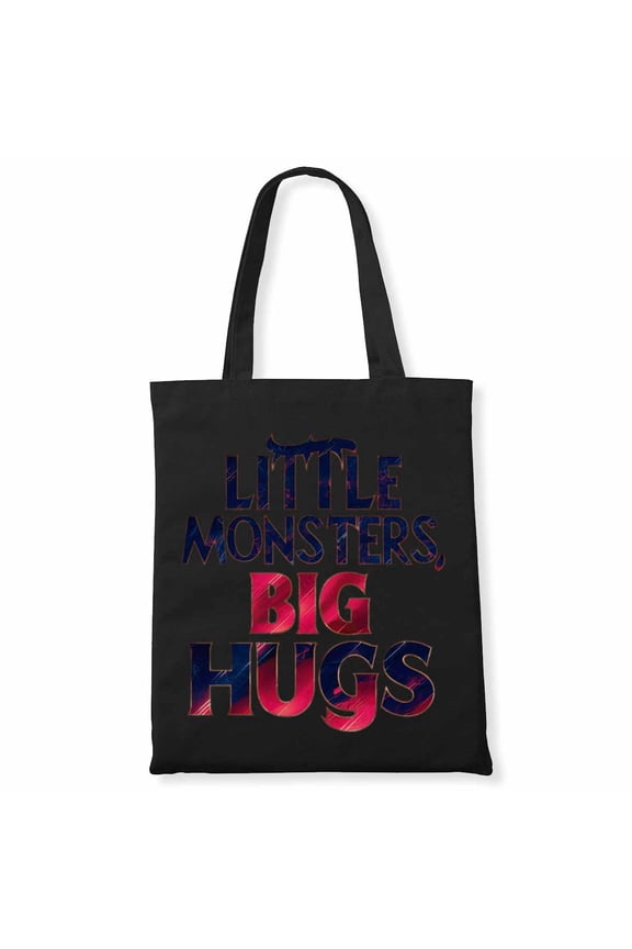 Little Monsters, Big Hugs Funny Halloween Pun Canvas Bag 2Pcs