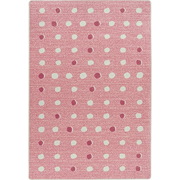 Little Moons 7'8" x 10'9" area rug in color Blush