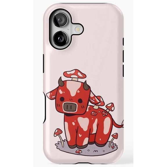 Little Mooshroom Cow Design Phone Case for iPhone 11 12 13 14 15 16 17 Pro Max
