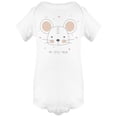 thumbnail image 1 of Little Mouse Lettering Cartoon Bodysuit Infant -Image by Shutterstock,  6 Months, 1 of 2
