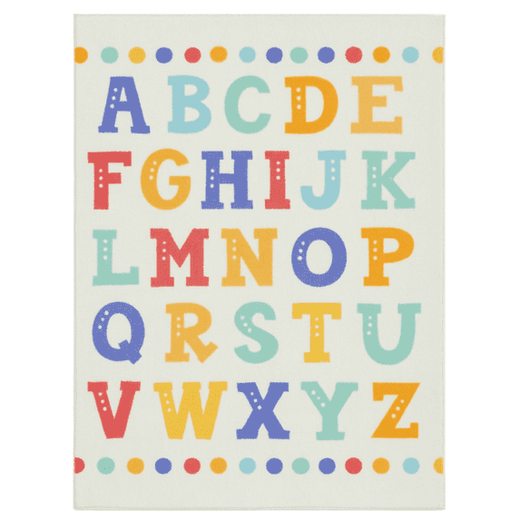Little Nest Toddler Area Rug, ABC, 3X5"