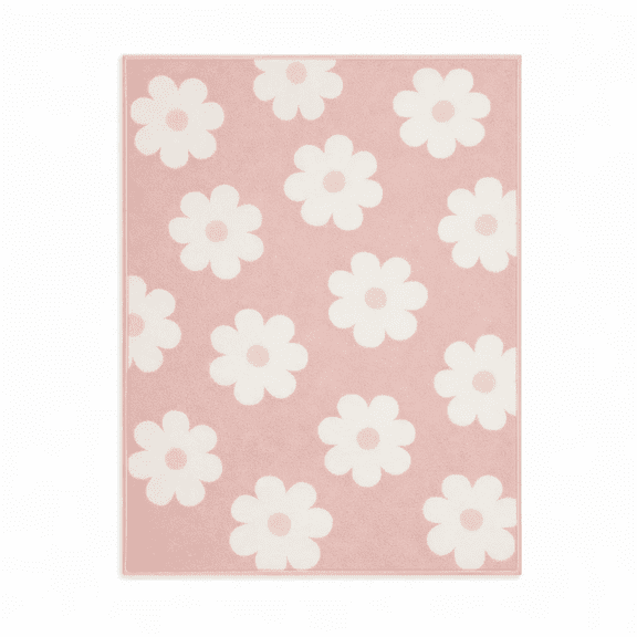 Little Nest Toddler Area Rug, Flower Power, 3X5"