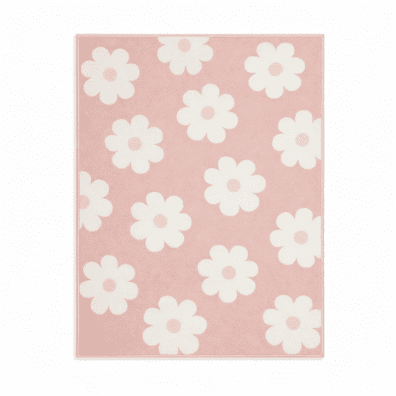 Little Nest Toddler Area Rug, Flower Power, 3X5"