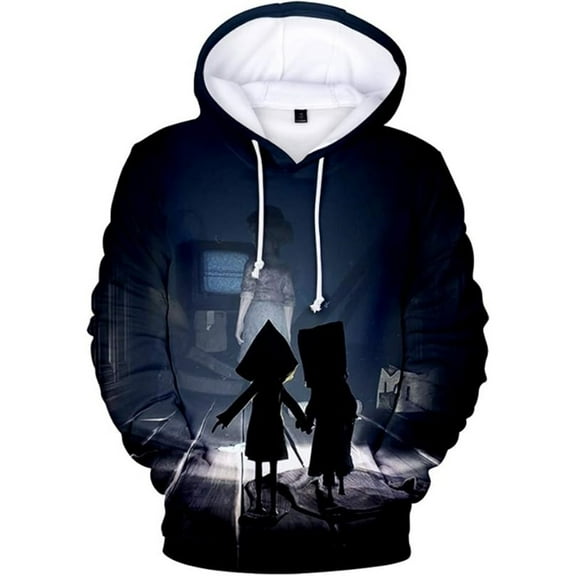 Little Nightmares 3 Merch Hoodies For Men And Women Fashion 3D Cool Long Sleeve Pullover,M,Style 2