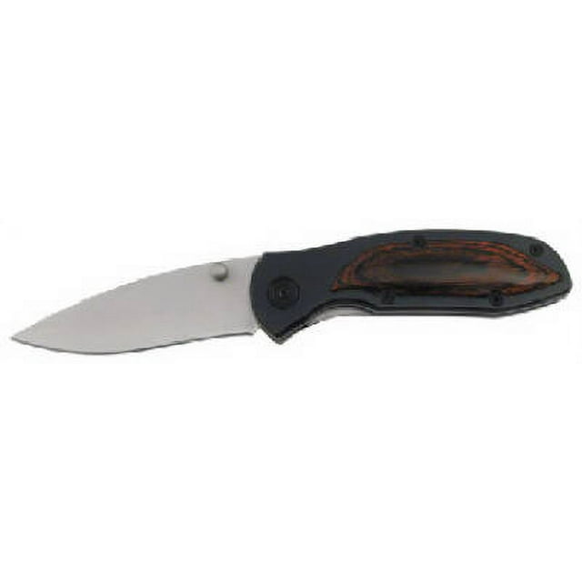 Little Nomad Tactical Folder Knife With A Pakkawood Handle 4" Closed F, Each