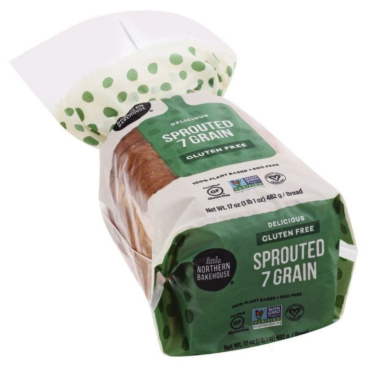 Little Northern Bakehouse Sprouted 7 Grain Bread, 17 Ounce -- 6 per case.