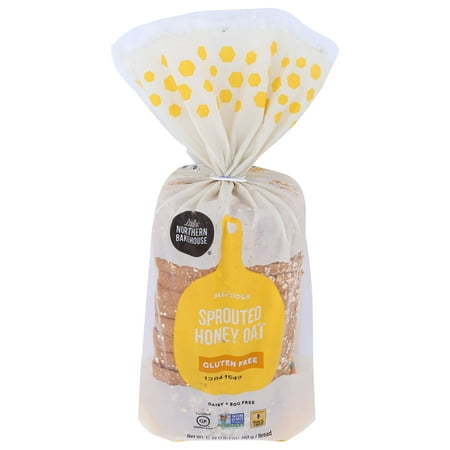 Little Northern Bakehouse Sprouted Honey Oat Bread, 17 Ounce -- 6 per Case.