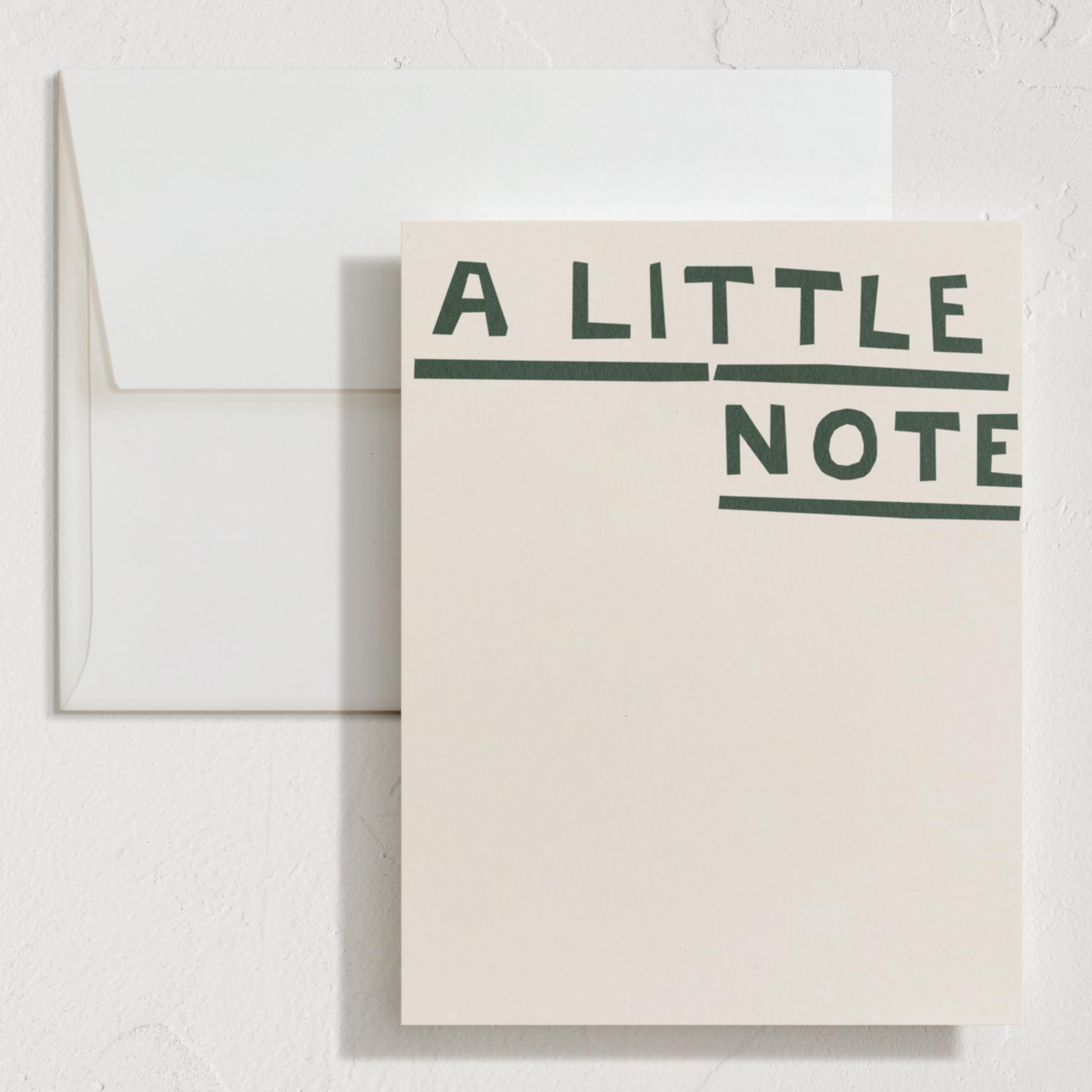 Little Note Stationery Set Of 10 Flat Cards & Envelopes For ...