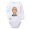 thumbnail image 1 of Little Nugget Potato Funny Rompers Newborn Baby Bodysuits Infant Jumpsuits Kids Cotton Graphic One-Piece Outfits, 1 of 5