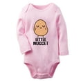 thumbnail image 1 of Little Nugget Potato Funny Rompers Newborn Baby Bodysuits Infant Jumpsuits Kids Cotton Graphic One-Piece Outfits, 1 of 5