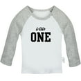 thumbnail image 1 of Little ONE Funny T shirt For Baby, Newborn Babies T-shirts, Infant Tops, 0-24M Kids Graphic Tees Clothing (Long Gray Raglan T-shirt, 12-18 Months), 1 of 4