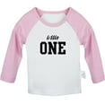 thumbnail image 1 of Little ONE Funny T shirt For Baby, Newborn Babies T-shirts, Infant Tops, 0-24M Kids Graphic Tees Clothing (Long Pink Raglan T-shirt, 12-18 Months), 1 of 4