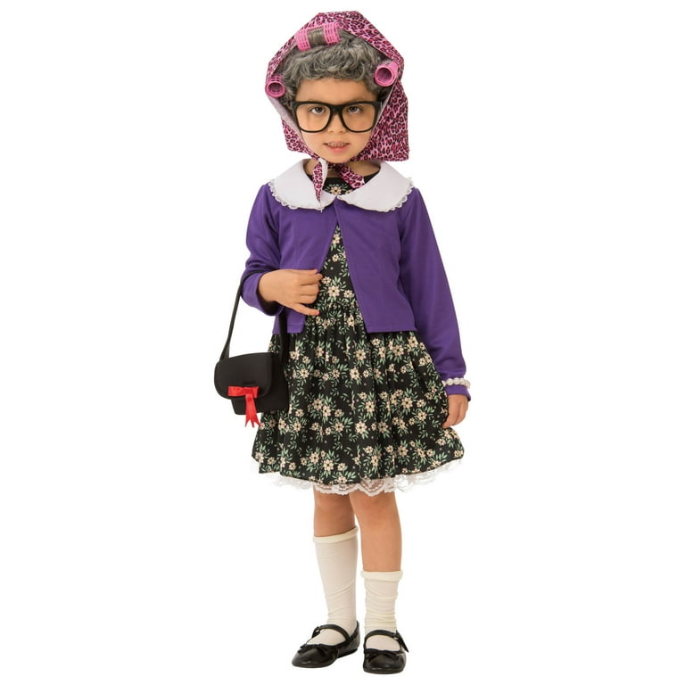 old lady dress for halloween 100 And Totally Fabulous Old Lady Woman Fancy Dress Up Halloween Child Costume