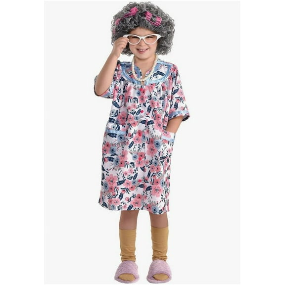 Little Old Lady Dress - 100 Days - School - Costume Accessory - Girls - Small 4-6