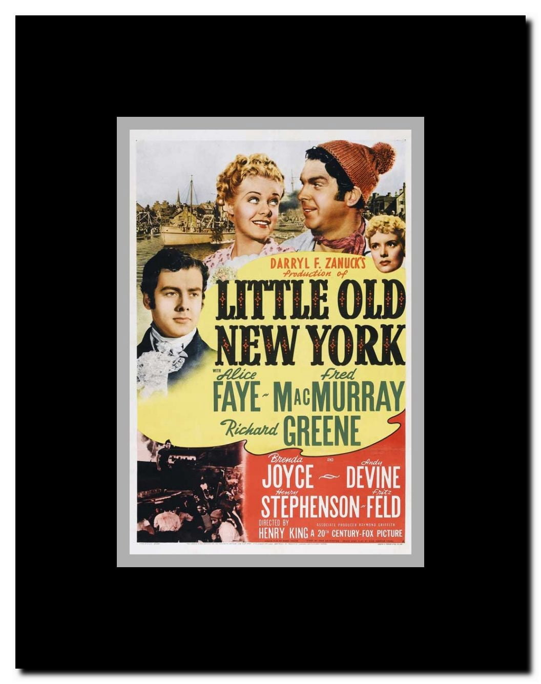 Little Old New York Framed Movie Poster