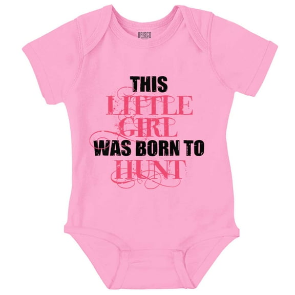 Little One Born Hunt Deer Hunter Bodysuit Jumper Girls Infant Baby Brisco Brands 12M
