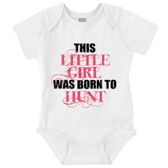 Little One Born Hunt Deer Hunter Bodysuit Jumper Girls Infant Baby Brisco Brands 24M