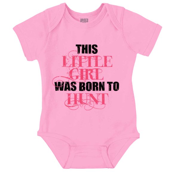 Little One Born Hunt Deer Hunter Bodysuit Jumper Girls Infant Baby Brisco Brands NB