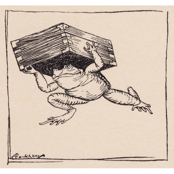 The Little One Went And Brought The Box Illustration By Arthur Rackham From Grimms Fairy Tale The Iron Stove Canvas Art - Ken Welsh Design Pics (16 x 15)