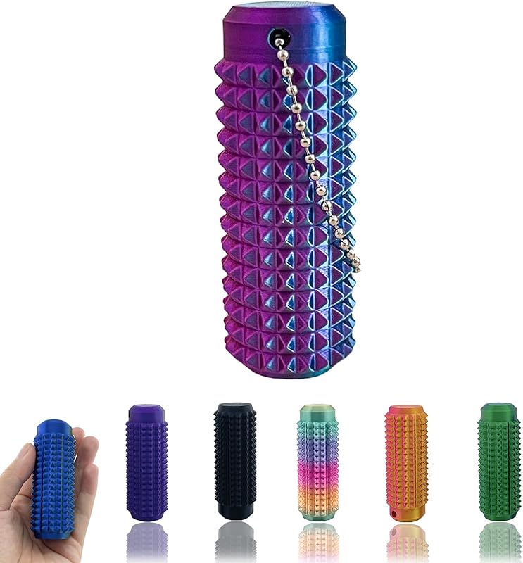 Little Ouchies Spiky Fidget Keychain, Pain Stim Sensory Toy for Adults | 3-in-1
