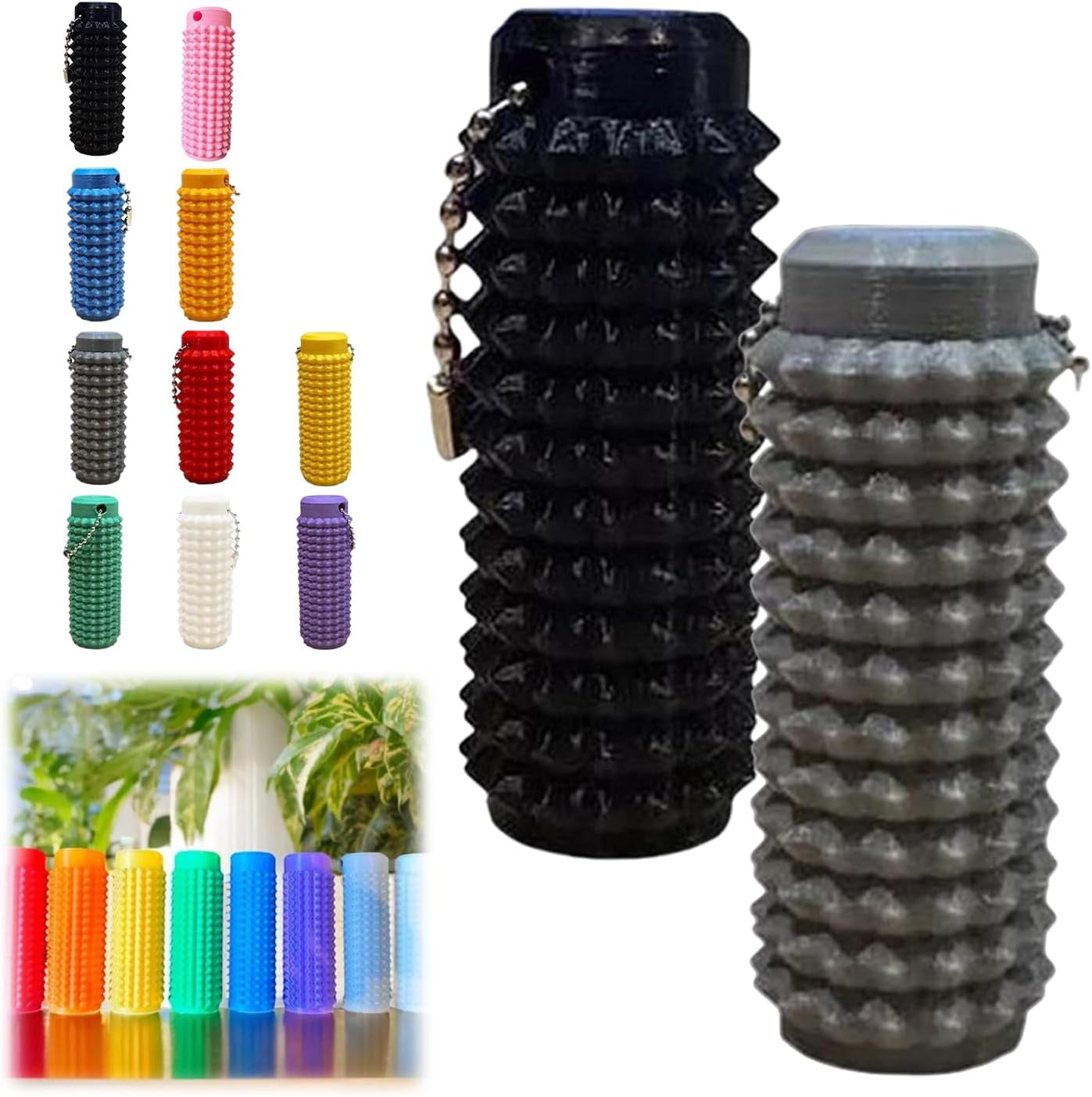 Little Ouchies Pain Fidget (4 stuks), Pain Stim Fidget Toy voor volwassenen en tieners, 3D-geprinte stekelige grippie Stim sleutelhanger, sensorisch speelgoed voor stressverlichting en focus