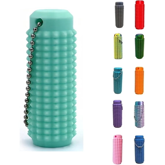Pain Fidget, 2025 New Portable Vibrant Colors Stim Tool, Spiky Grippie Stim Keychain,Vibrant Sensory Tool for Focus and Relaxation