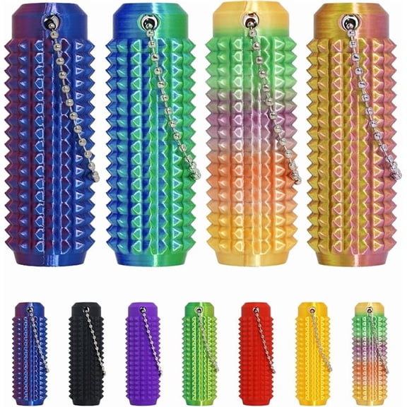 Little Ouchies Pain Fidget, Pain Stim Fidget for Stress Relief & Focus, Little ouchies, Mini Fidget Toys, 3D Printed with Hard Spiky Fidget Massage Keychain, Novelty Keychains